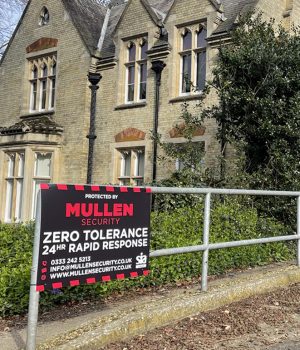 Large unoccupied residential house protected by Mullen Security Large unoccupied residential house protected by Mullen Security